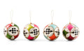 Confetti Capiz Circus Ball Ornaments, Set Of 4