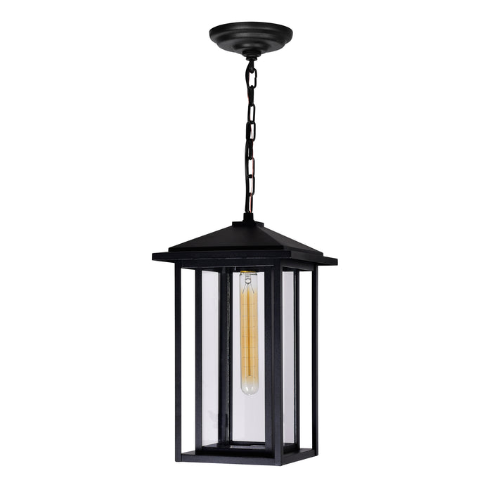 Crawford Outdoor Hanging Lights Black 1 Light