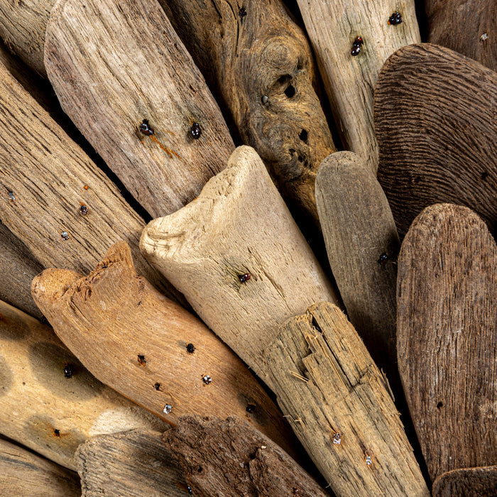 Creative Co-Op Round Driftwood Wall Décor