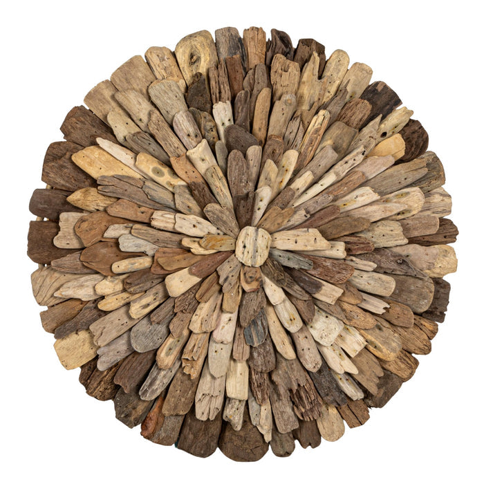 Creative Co-Op Round Driftwood Wall Décor