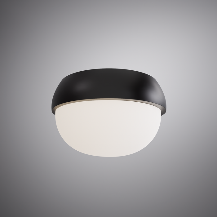 Croma LED Flush mount Matte Black  Dimmable 5W