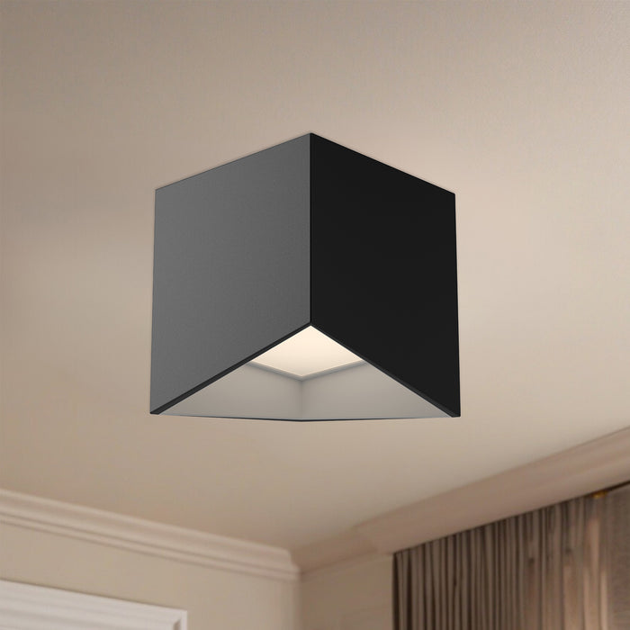 Cubix 5-in Steel Flush Mount