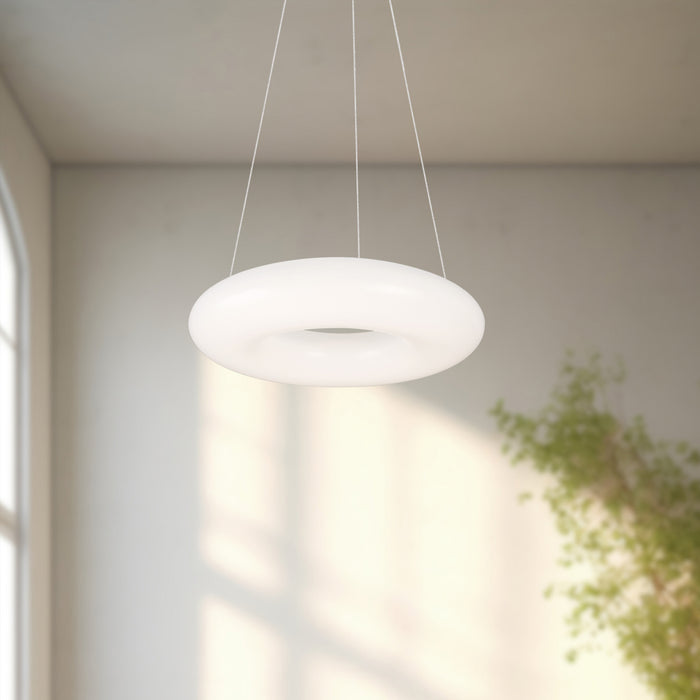 Cumulus 12-in Slim Disc LED Pendant