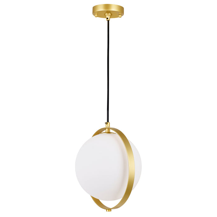Da Pendants Brass Finish Metal Glass