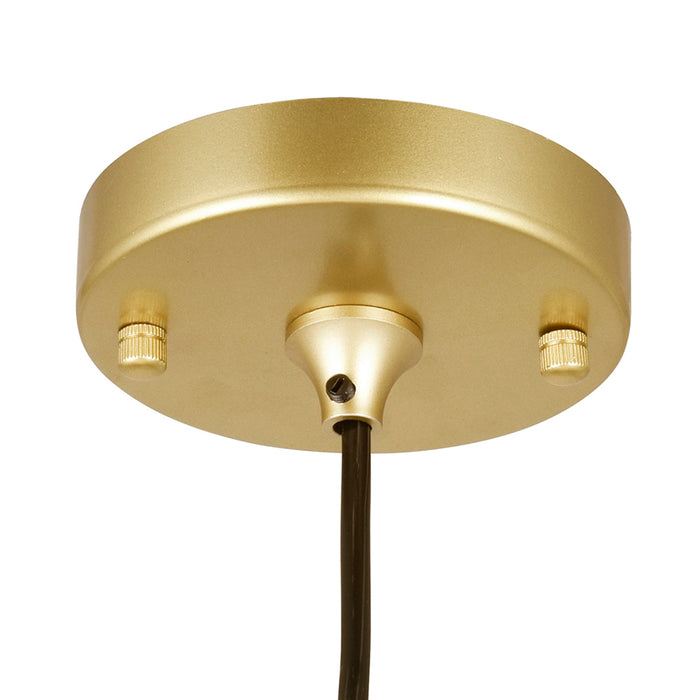 Da Pendants Brass Finish Metal Glass