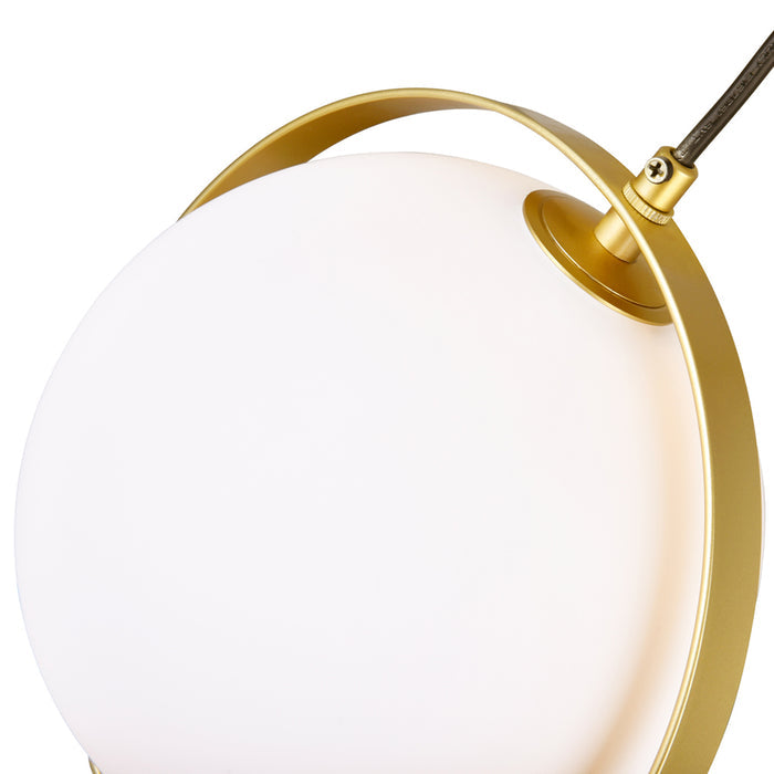 Da Pendants Brass Finish Metal Glass