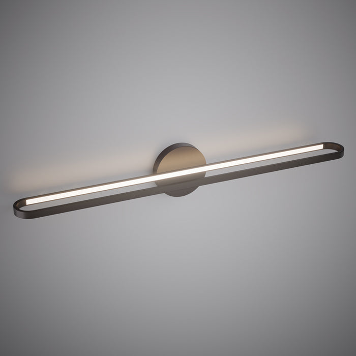 Daisy 36-in Vanity Light Matte Black  Dimmable 30W