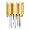 Deco Wall Lights 1 Medallion Gold Finish