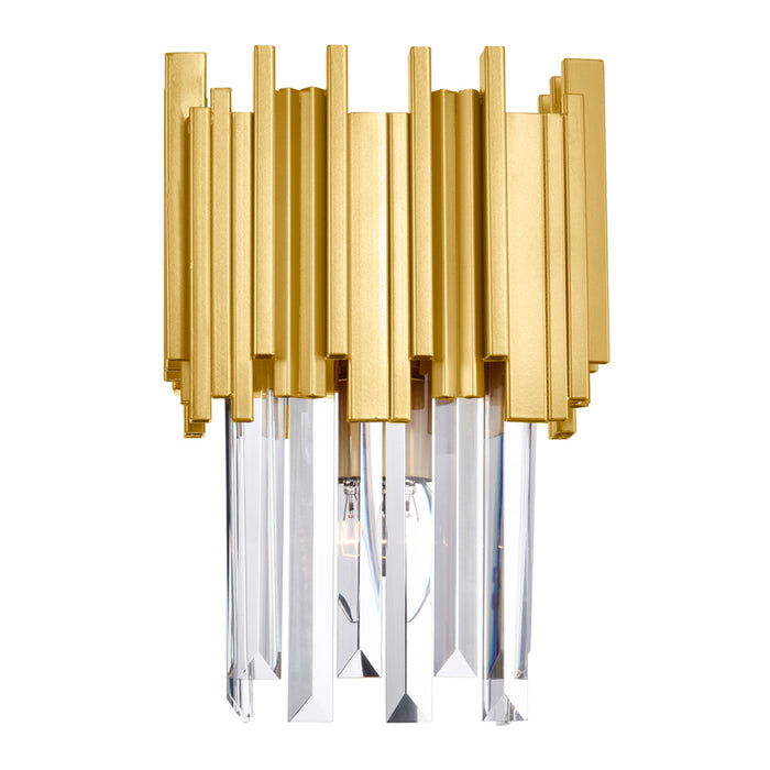 Deco Wall Lights 1 Medallion Gold Finish