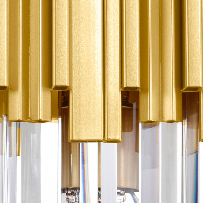 Deco Wall Lights 1 Medallion Gold Finish