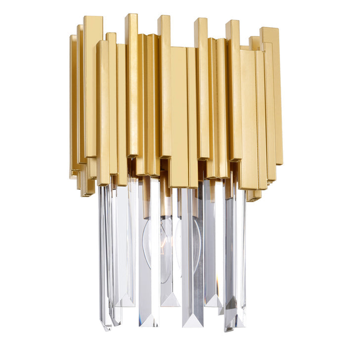 Deco Wall Lights 1 Medallion Gold Finish