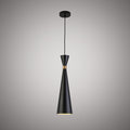 1 Lights Decter Pendant Aged Brass/Matte Black  Dimmable 60W