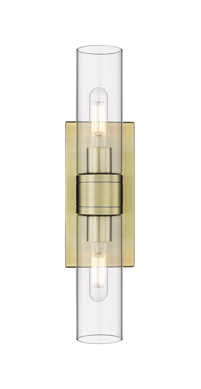 Downtown Urban Linear Bath Vanity Cast Brass