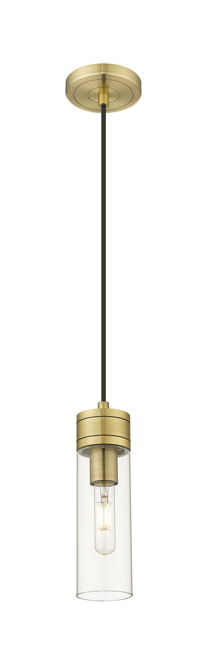 Downtown Urban Mini Pendant Antique Brass