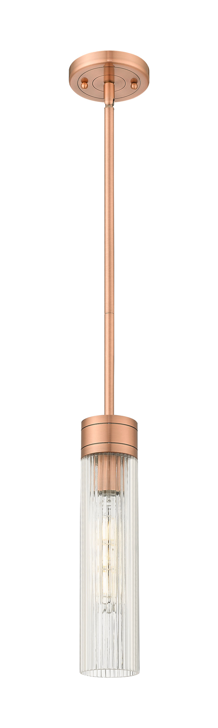 Antique Copper / Striped Clear