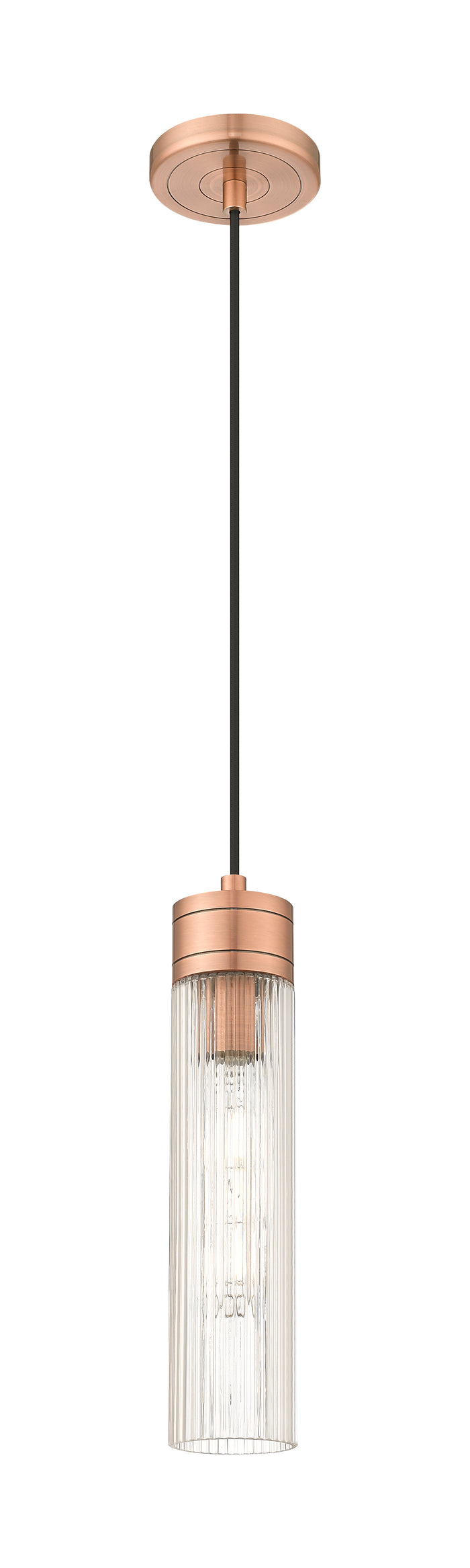 Antique Copper / Striped Clear