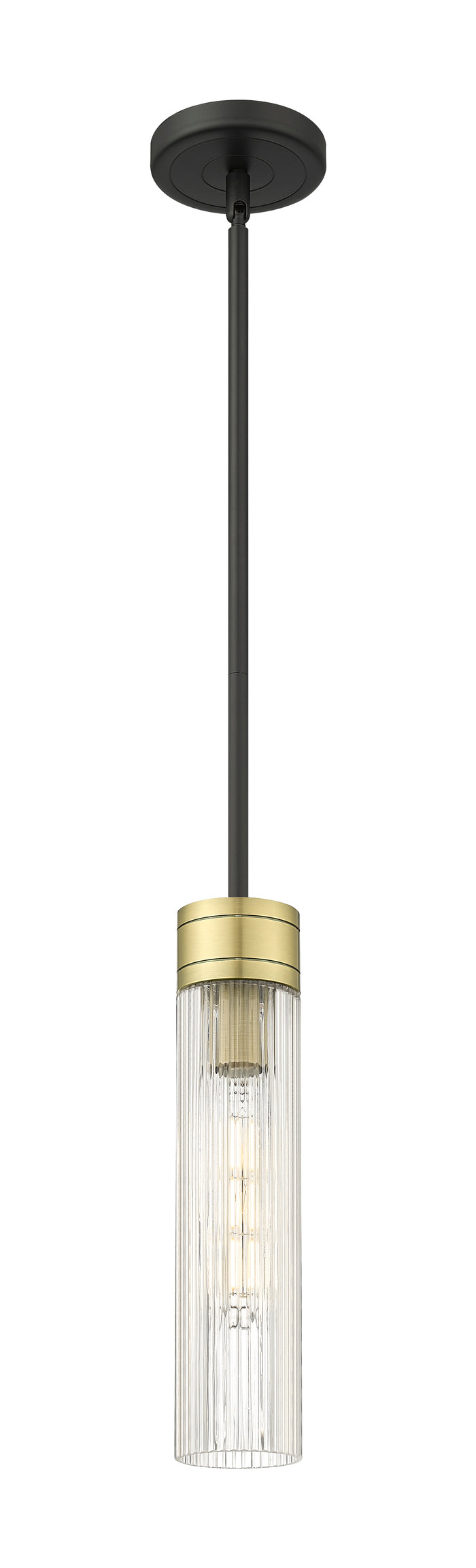Black Antique Brass / Striped Clear