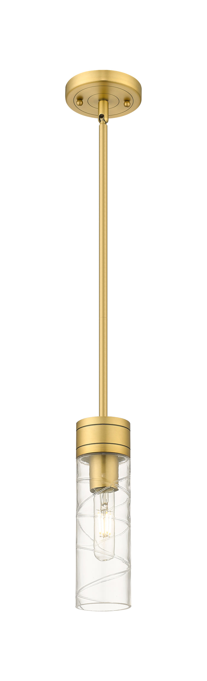 Brushed Brass / Deco Swirl