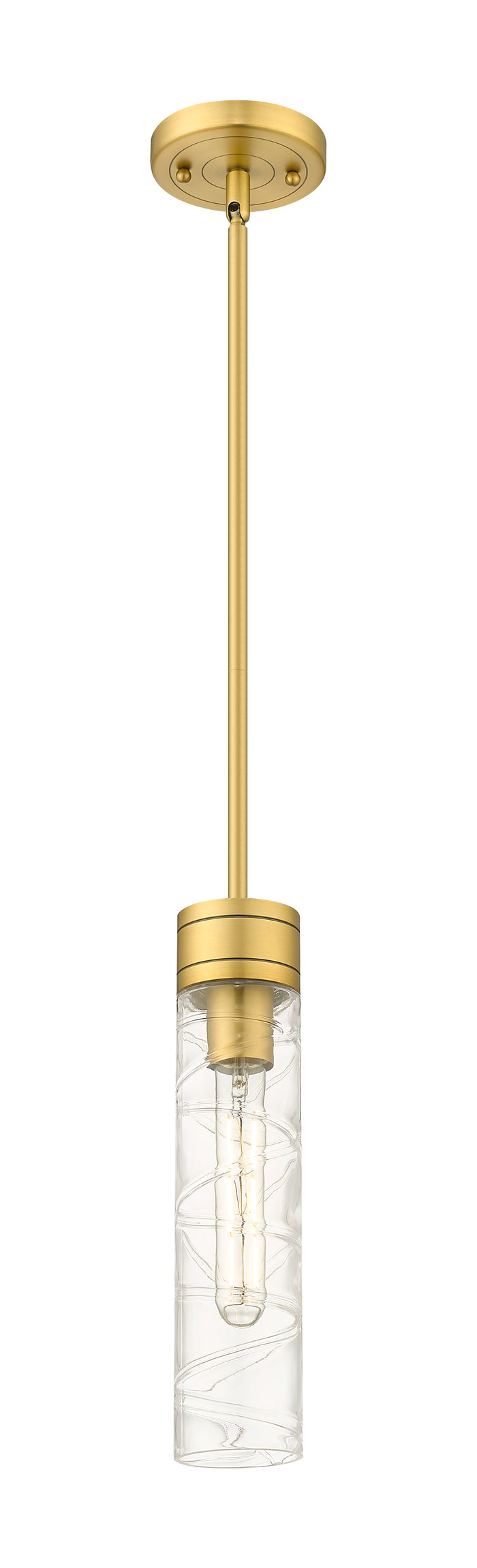 Brushed Brass / Deco Swirl