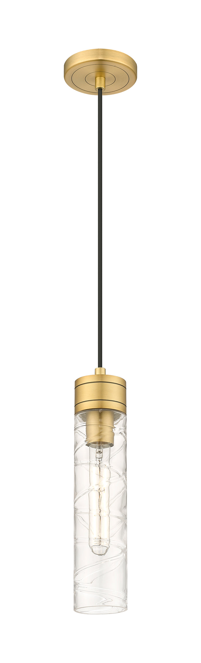 Brushed Brass / Deco Swirl