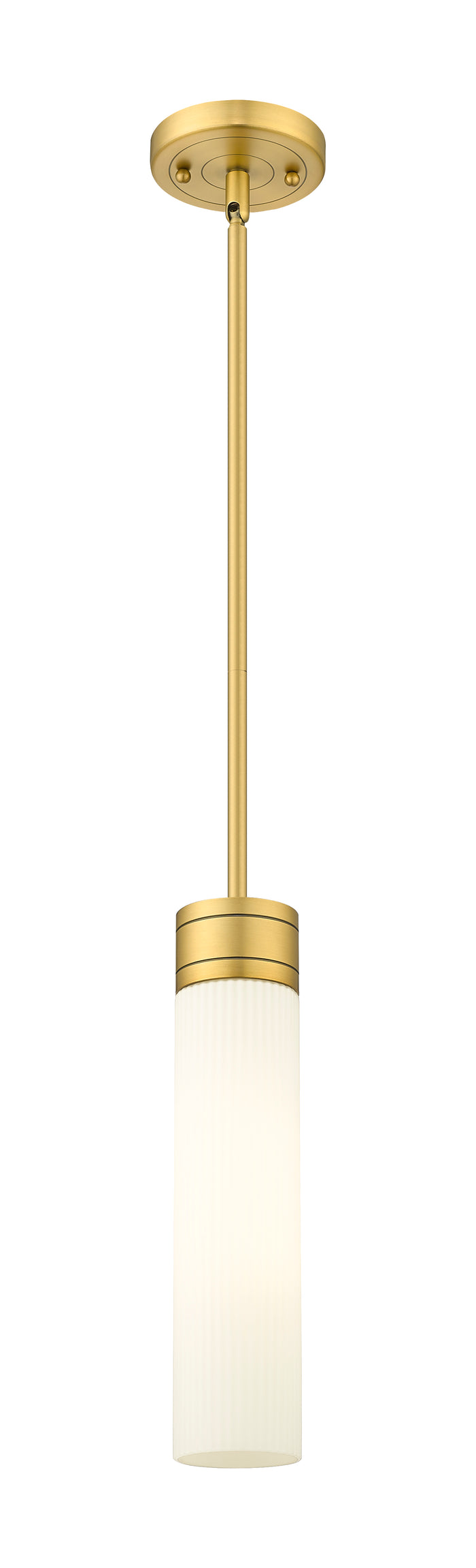 Brushed Brass / Striped White