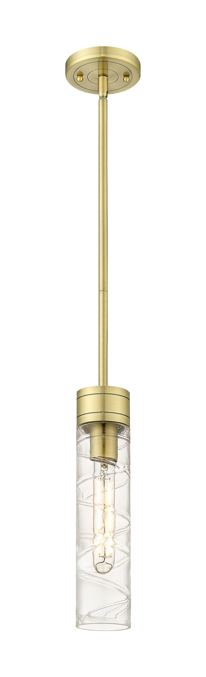 Downtown Urban Mini Pendant Antique Brass