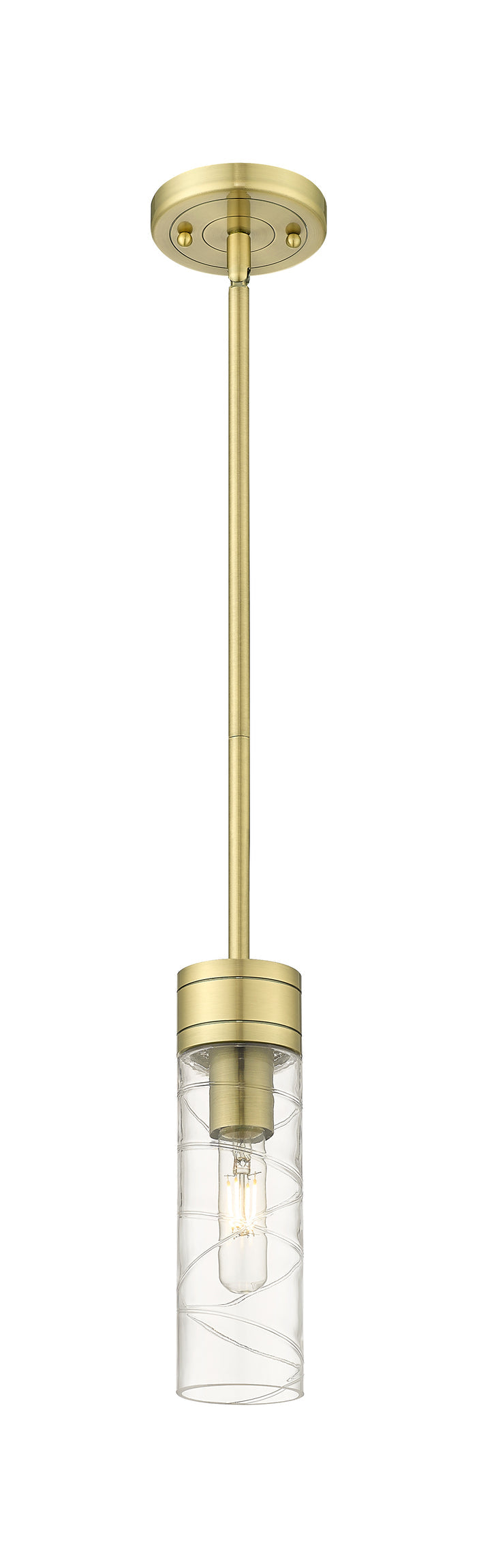 Downtown Urban Mini Pendant Antique Brass