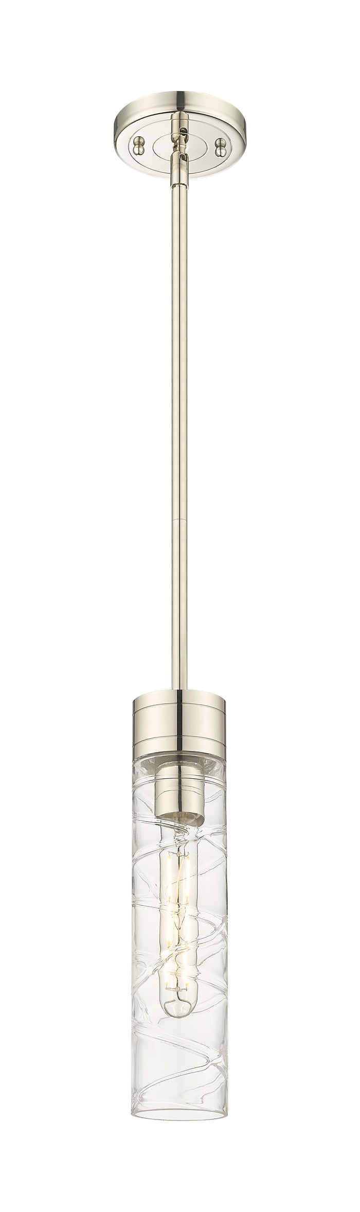 Polished Nickel / Deco Swirl