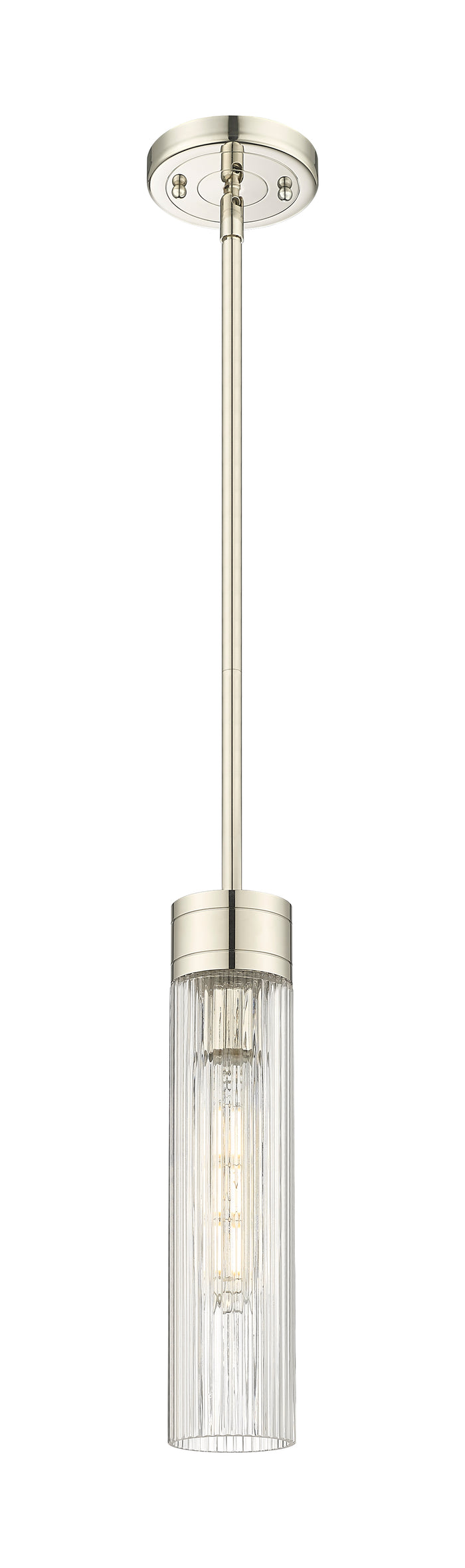 Polished Nickel / Striped Clear