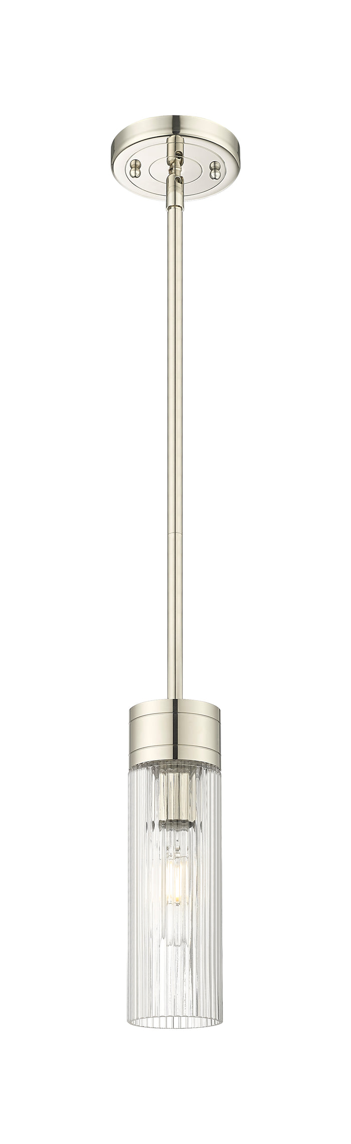 Polished Nickel / Striped Clear