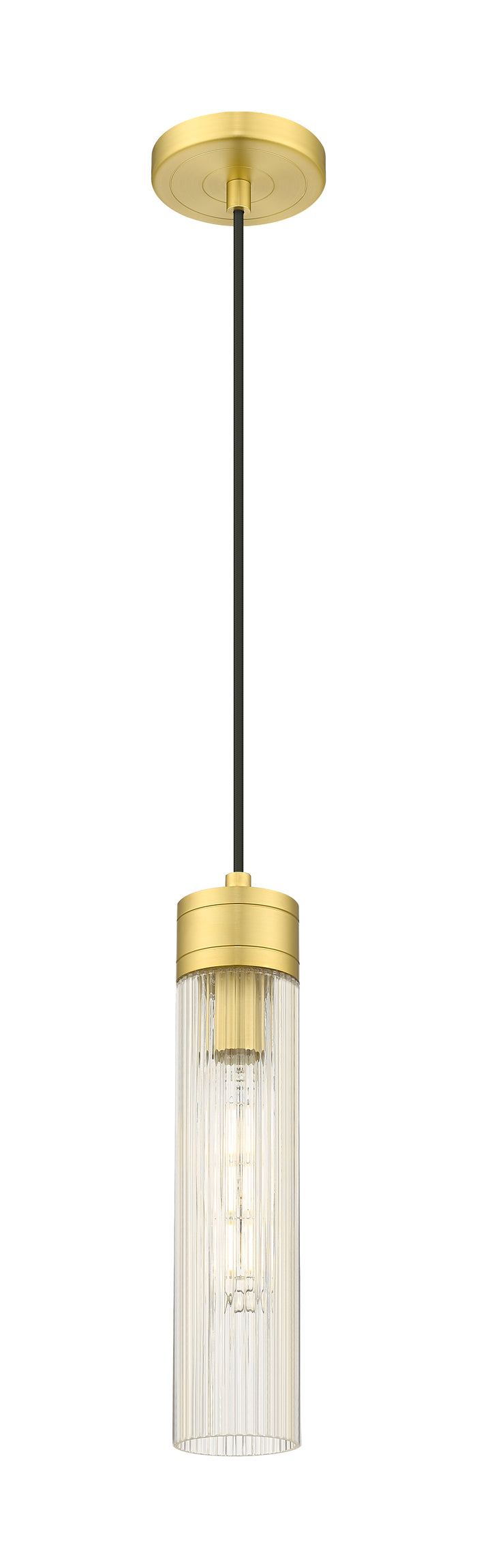 Satin Gold / Striped Clear