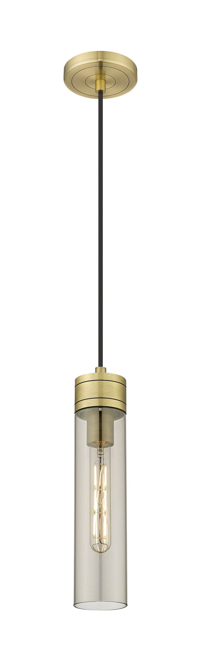 Downtown Urban Mini Pendant Antique Brass