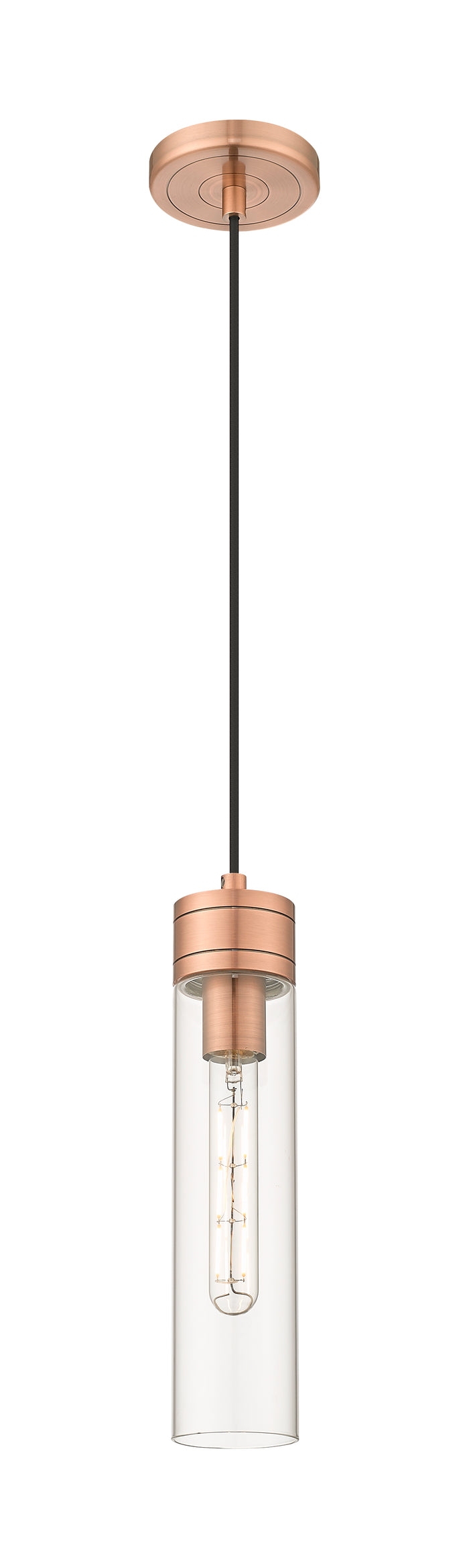 Downtown Urban Mini Pendant Antique Brass