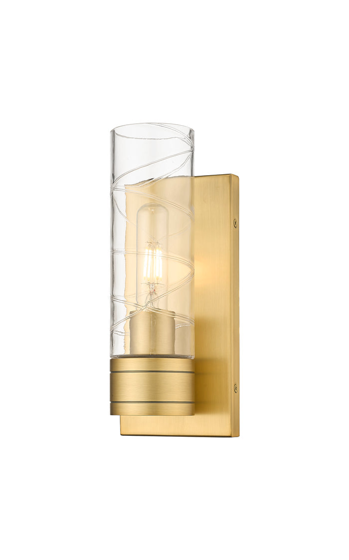 Brushed Brass / Deco Swirl