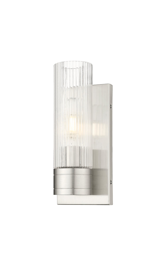 Satin Nickel / Striped Clear