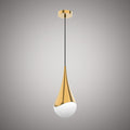 1 Lights Drop 7-in Pendant  Aged Brass  Dimmable 60W