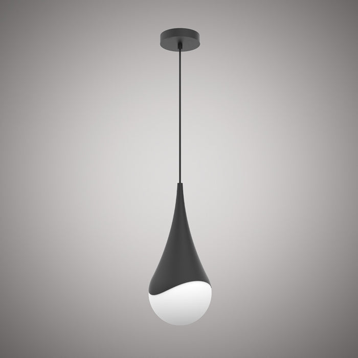 1 Lights Drop 7-in Pendant  Matte Black  Dimmable 60W