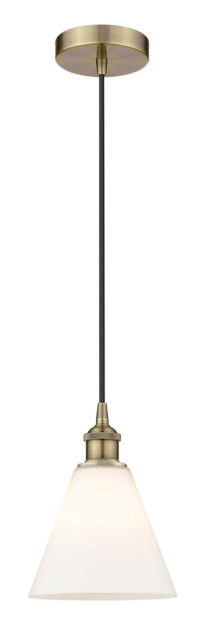 Edison Mini Pendant 8 Inch Antique Brass