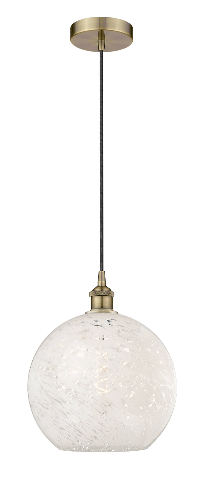 Edison Mini Pendant Antique Brass 12 Inch