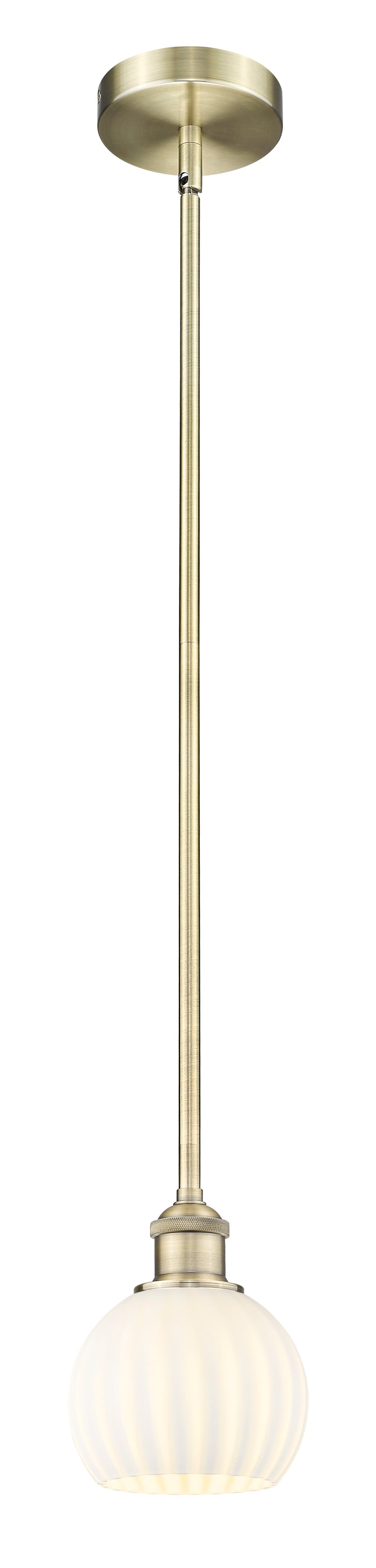 Edison Mini Pendant Antique Brass 6 Inch