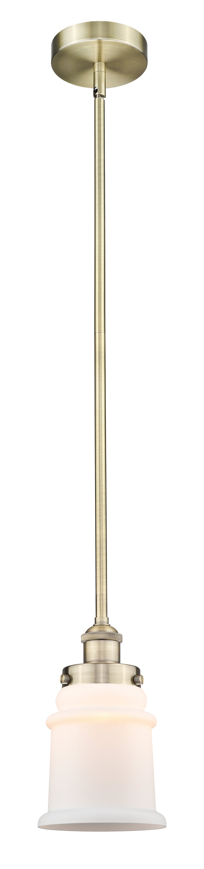 Edison Mini Pendant Antique Brass 6 Inch