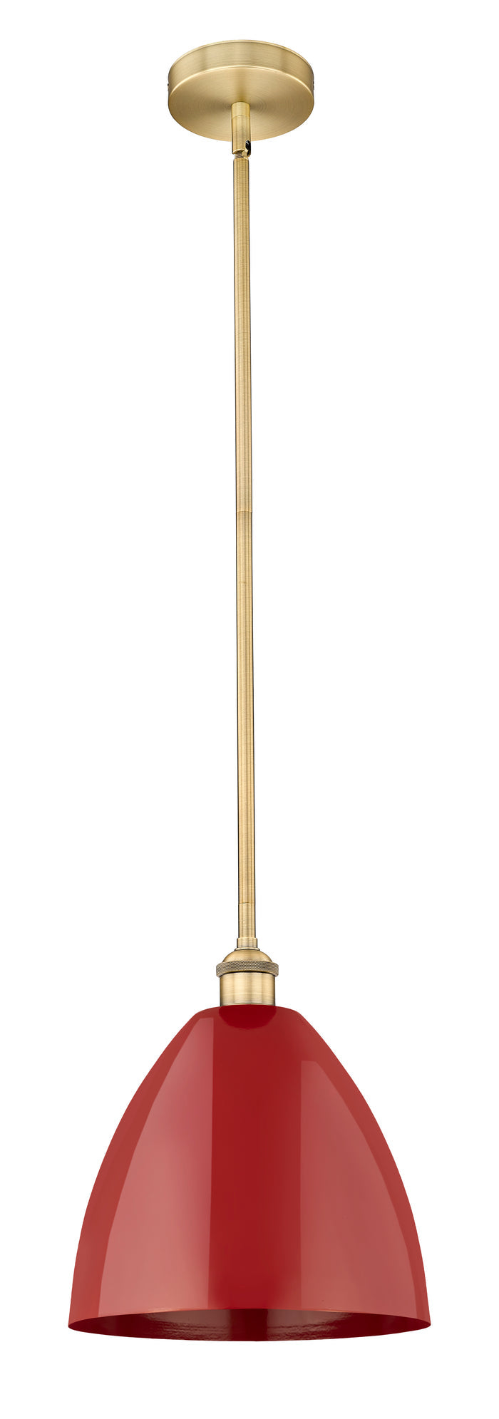 Brushed Brass / Red