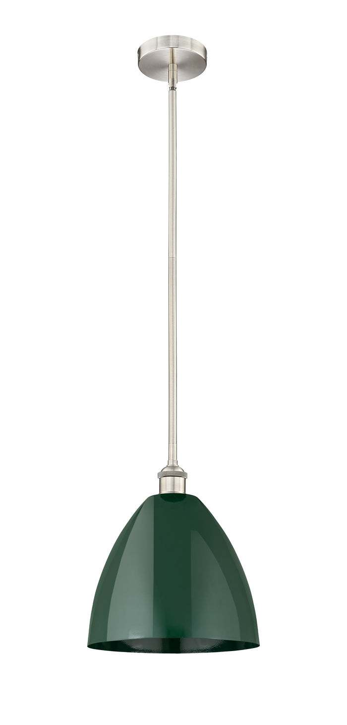 Brushed Satin Nickel / Green
