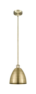 Edison Mini Pendant Antique Brass 9"
