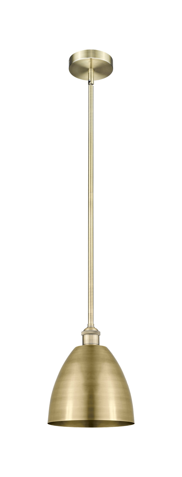 Edison Mini Pendant Antique Brass 9"