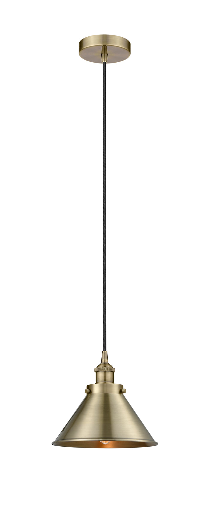 Edison Mini Pendant Antique Brass Cast Brass