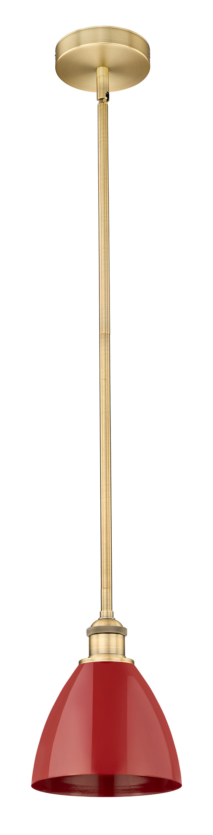 Brushed Brass / Red