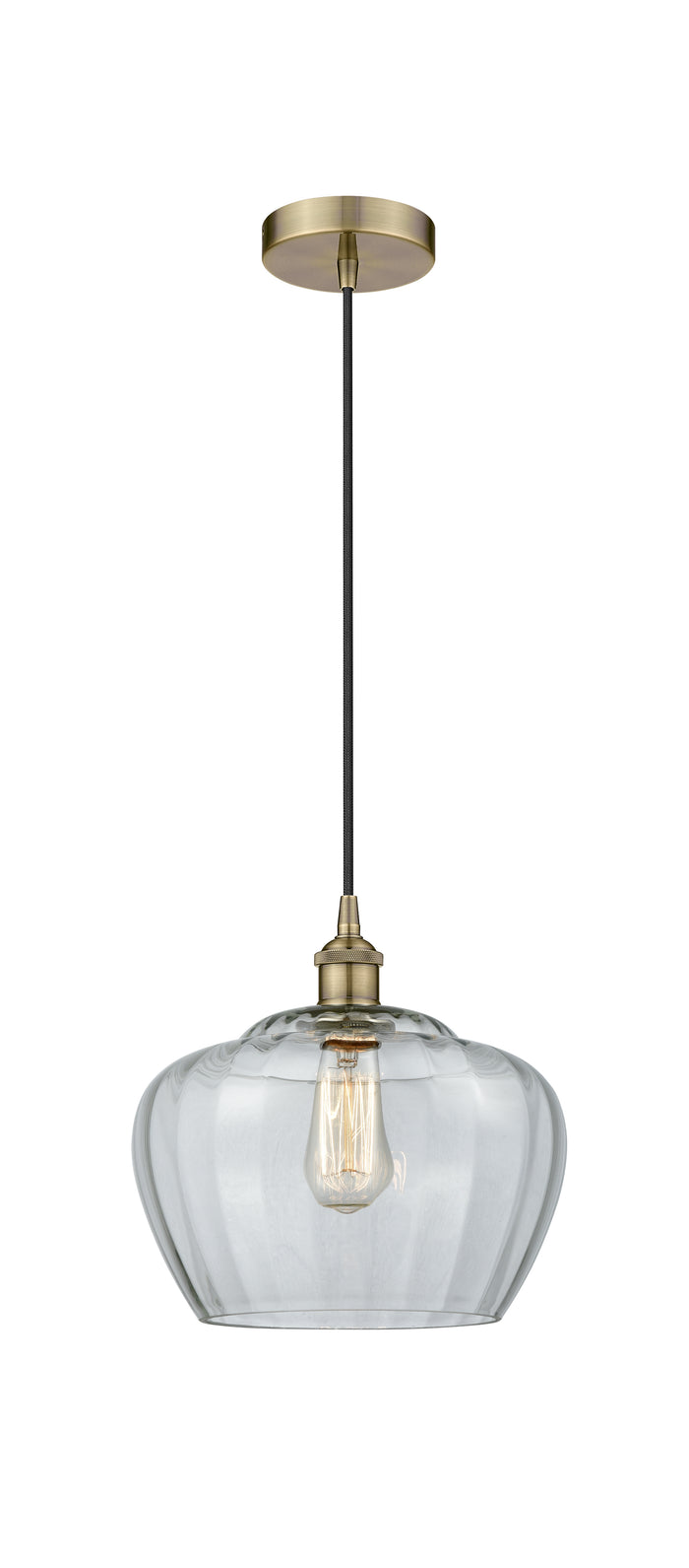 Edison Mini Pendant Antique Brass Cast