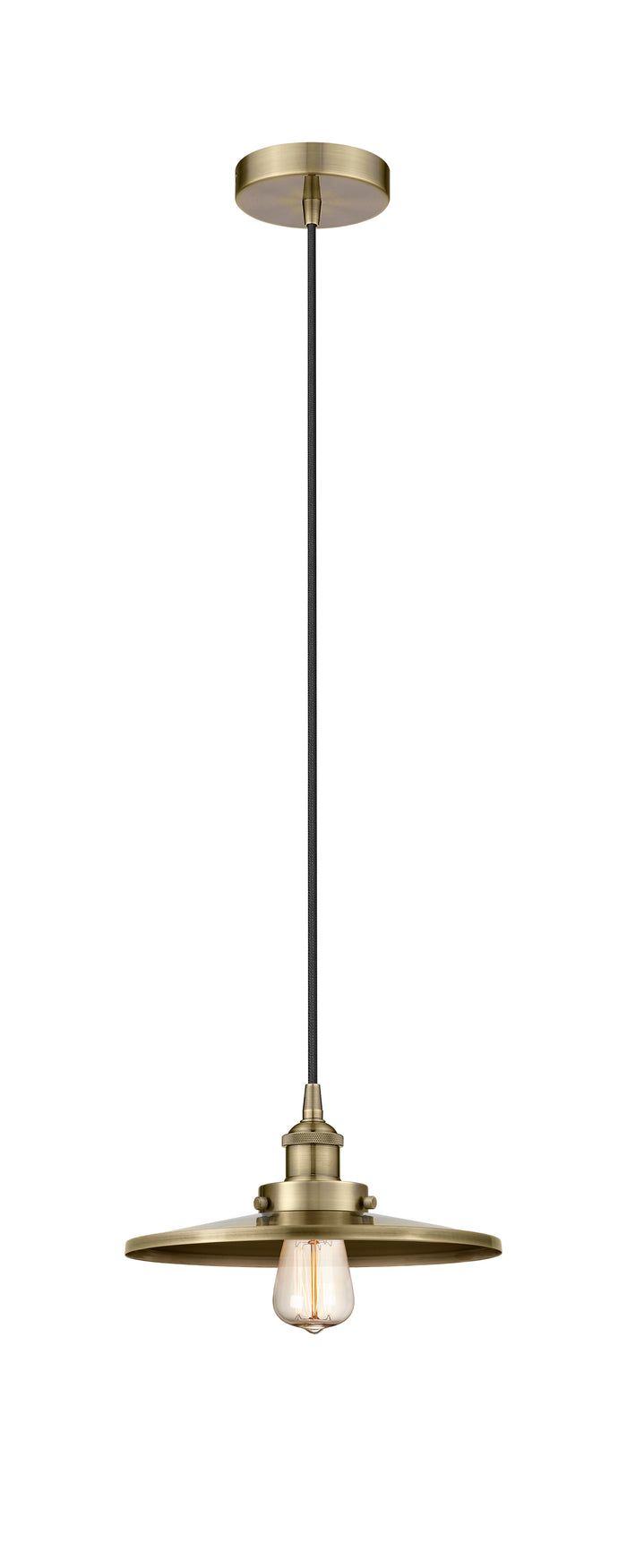 Edison Mini Pendant Antique Brass Cast