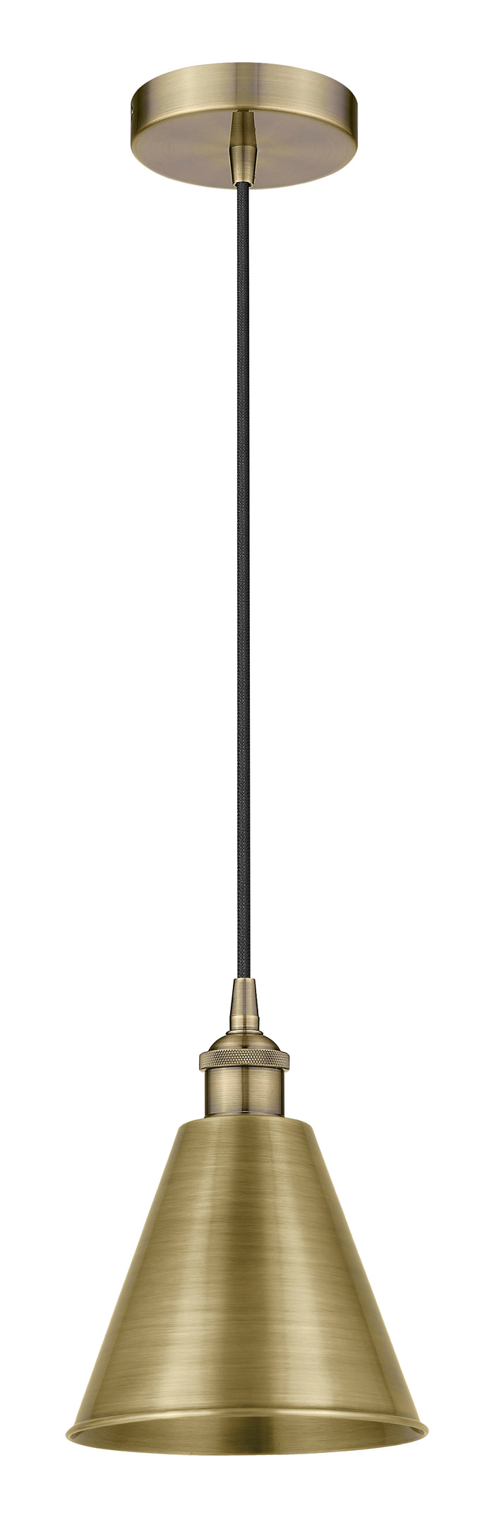 Edison Mini Pendant Antique Brass Cast
